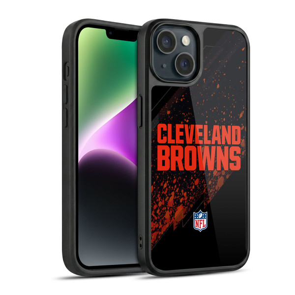 NFL Cleveland Browns Logo Blur Gel Armour Case For Apple iPhone 14