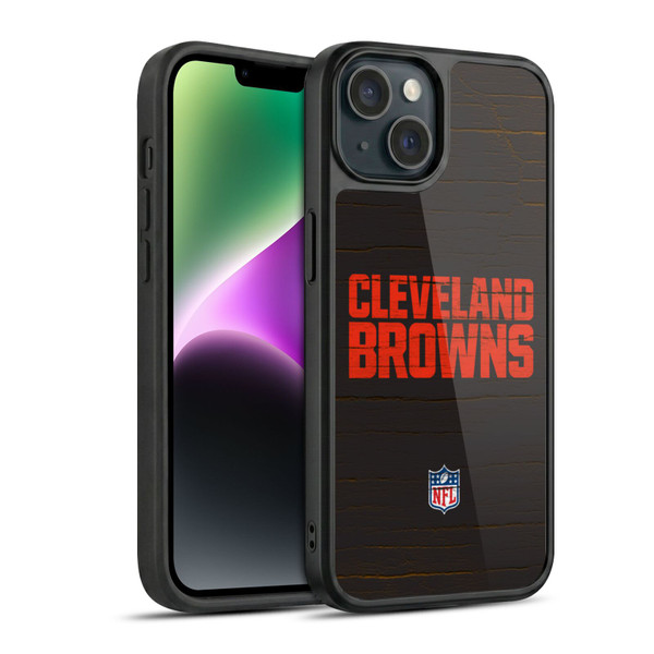NFL Cleveland Browns Logo Distressed Look Gel Armour Case For Apple iPhone 14