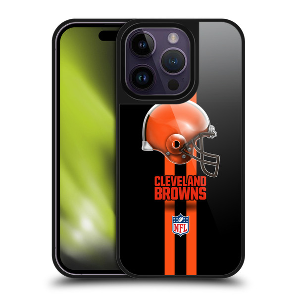 NFL Cleveland Browns Logo Helmet Gel Armour Case For Apple iPhone 14 Pro