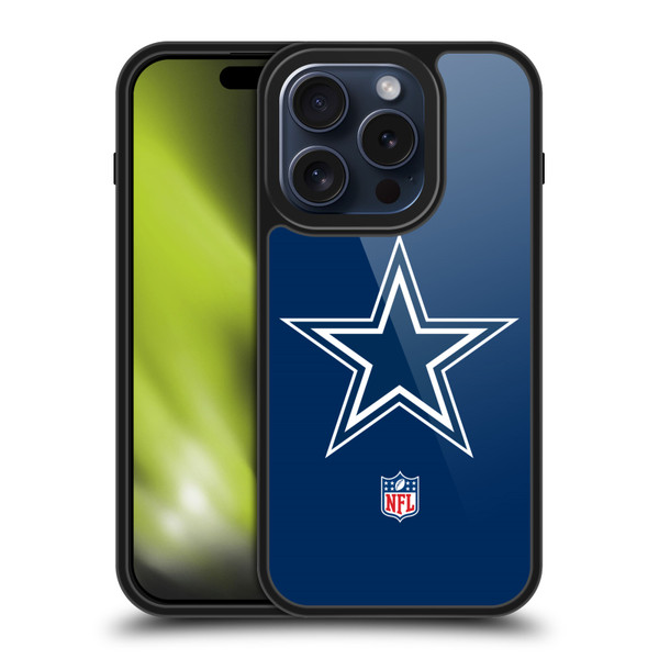 NFL Dallas Cowboys Logo Plain Gel Armour Case For Apple iPhone 15 Pro
