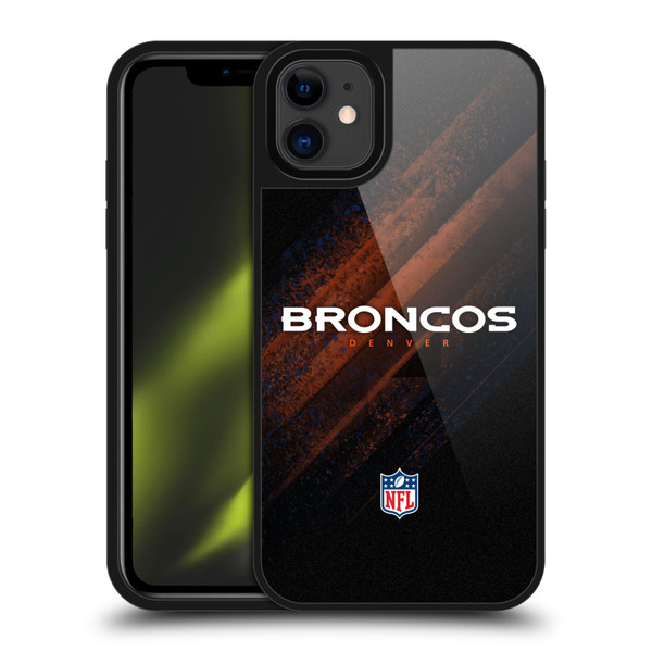 NFL Denver Broncos Logo Blur Gel Armour Case For Apple iPhone 11
