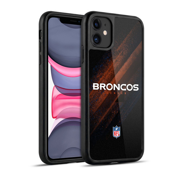 NFL Denver Broncos Logo Blur Gel Armour Case For Apple iPhone 11