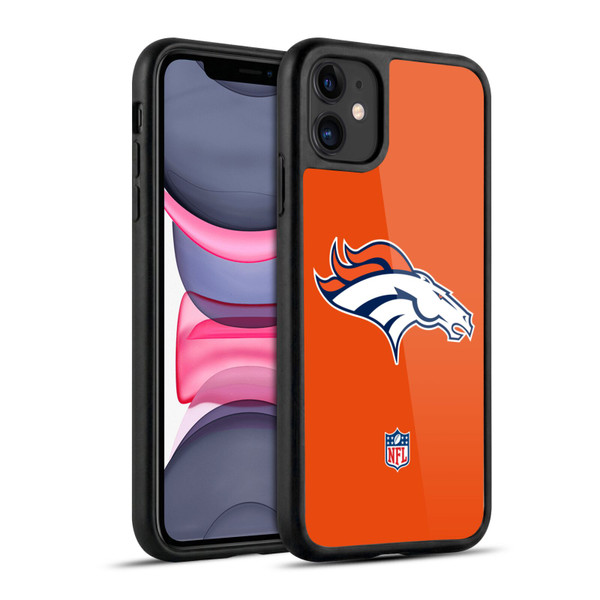 NFL Denver Broncos Logo Plain Gel Armour Case For Apple iPhone 11