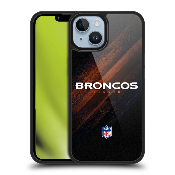 NFL Denver Broncos Logo Blur Gel Armour Case For Apple iPhone 14