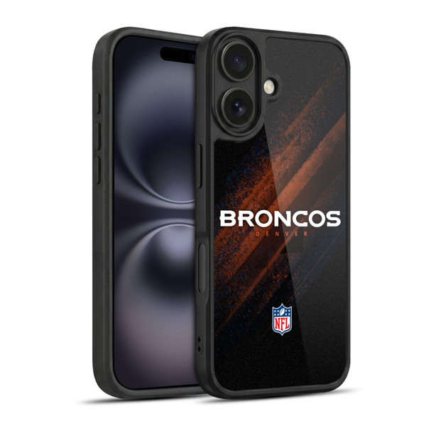 NFL Denver Broncos Logo Blur Gel Armour Case For Apple iPhone 16