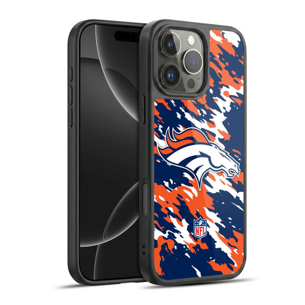 NFL Denver Broncos Logo Camou Gel Armour Case For Apple iPhone 16 Pro Max