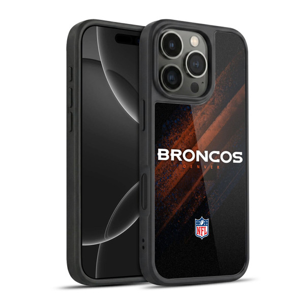 NFL Denver Broncos Logo Blur Gel Armour Case For Apple iPhone 16 Pro