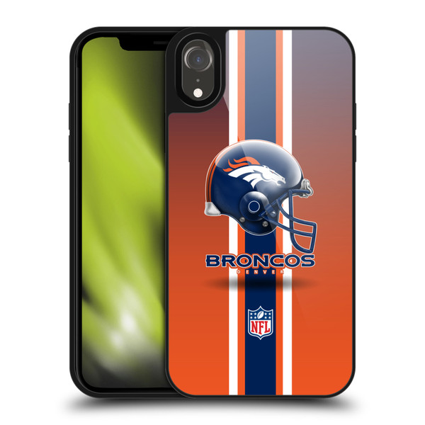 NFL Denver Broncos Logo Helmet Gel Armour Case For Apple iPhone XR