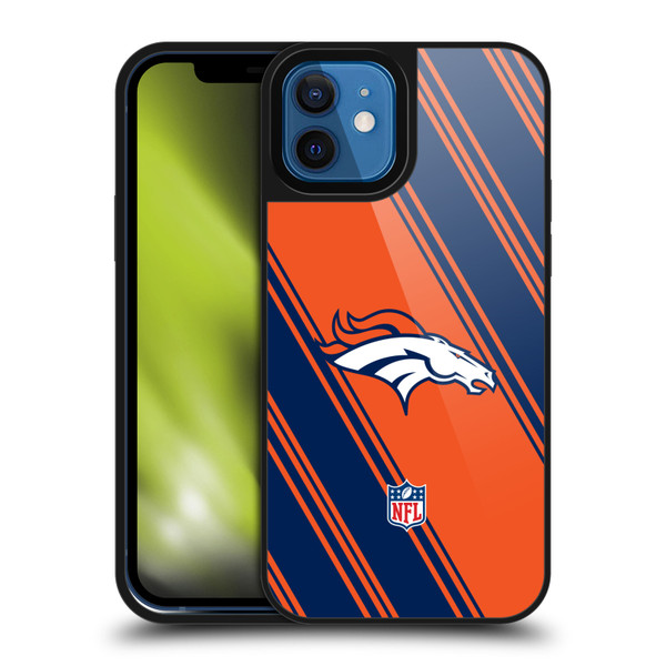 NFL Denver Broncos Artwork Stripes Gel Armour Case For Apple iPhone 12 / iPhone 12 Pro