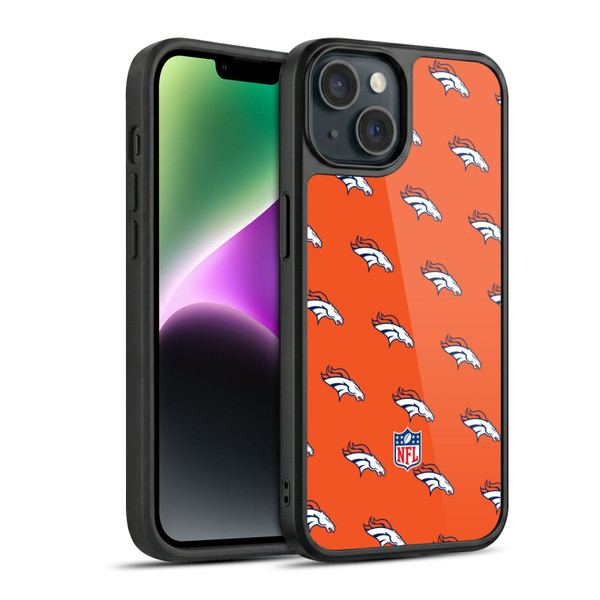 NFL Denver Broncos Artwork Patterns Gel Armour Case For Apple iPhone 14