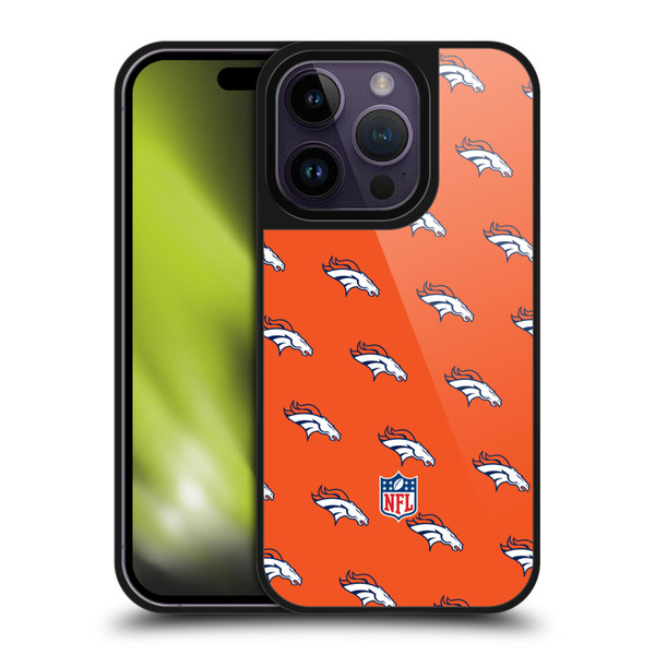 NFL Denver Broncos Artwork Patterns Gel Armour Case For Apple iPhone 14 Pro