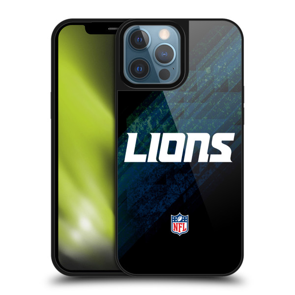NFL Detroit Lions Logo Blur Gel Armour Case For Apple iPhone 13 Pro Max