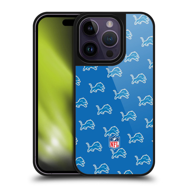 NFL Detroit Lions Artwork Patterns Gel Armour Case For Apple iPhone 14 Pro