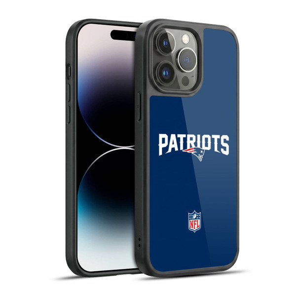 NFL New England Patriots Logo Plain Gel Armour Case For Apple iPhone 14 Pro Max