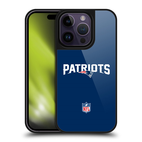NFL New England Patriots Logo Plain Gel Armour Case For Apple iPhone 14 Pro