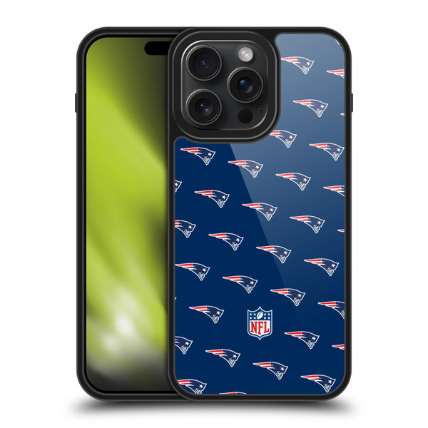 NFL New England Patriots Artwork Patterns Gel Armour Case For Apple iPhone 15 Pro Max