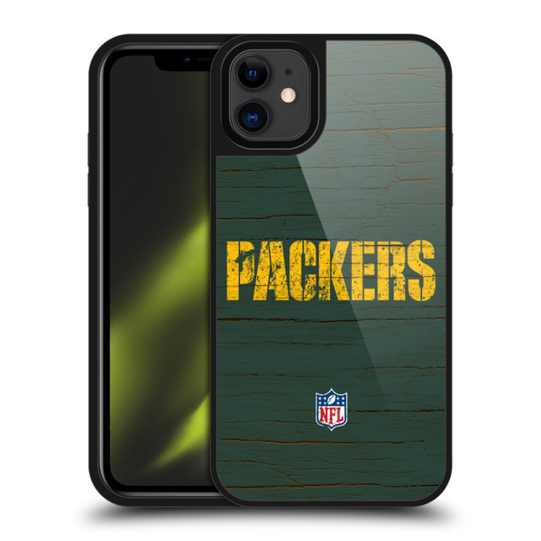 NFL Green Bay Packers Logo Distressed Look Gel Armour Case For Apple iPhone 11