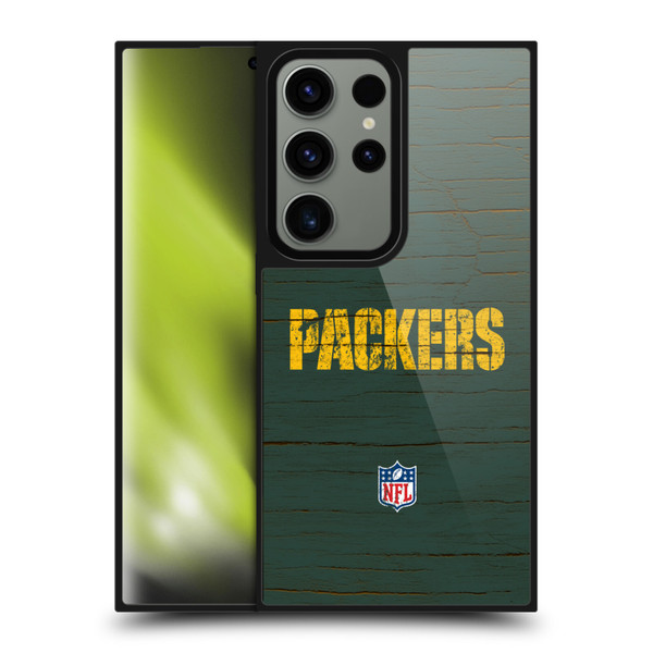 NFL Green Bay Packers Logo Distressed Look Gel Armour Case For Samsung Galaxy S24 Ultra 5G