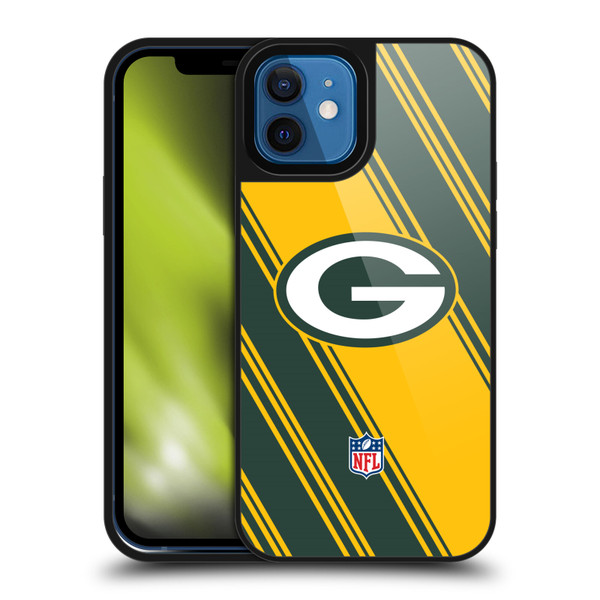 NFL Green Bay Packers Artwork Stripes Gel Armour Case For Apple iPhone 12 / iPhone 12 Pro