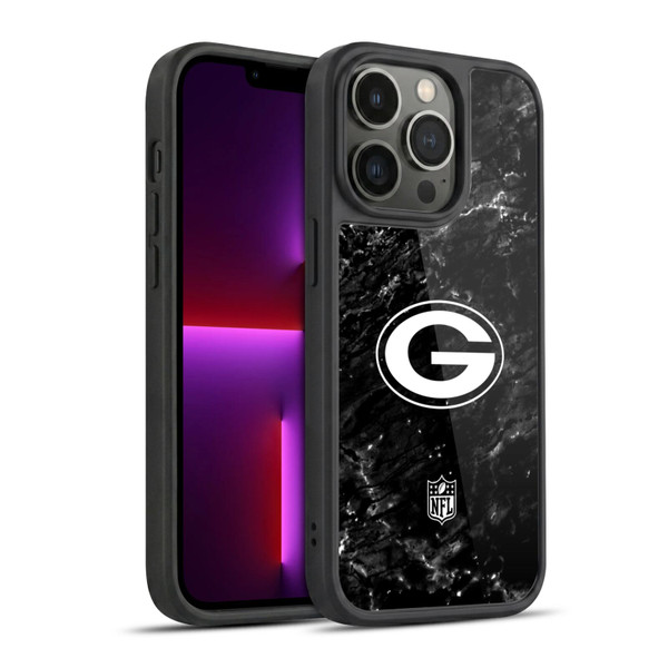 NFL Green Bay Packers Artwork Marble Gel Armour Case For Apple iPhone 13 Pro