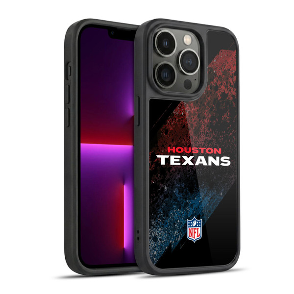 NFL Houston Texans Logo Blur Gel Armour Case For Apple iPhone 13 Pro