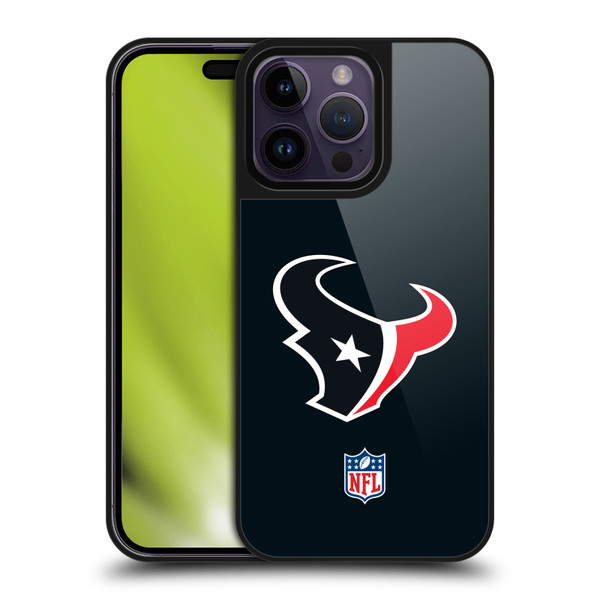 NFL Houston Texans Logo Plain Gel Armour Case For Apple iPhone 14 Pro Max