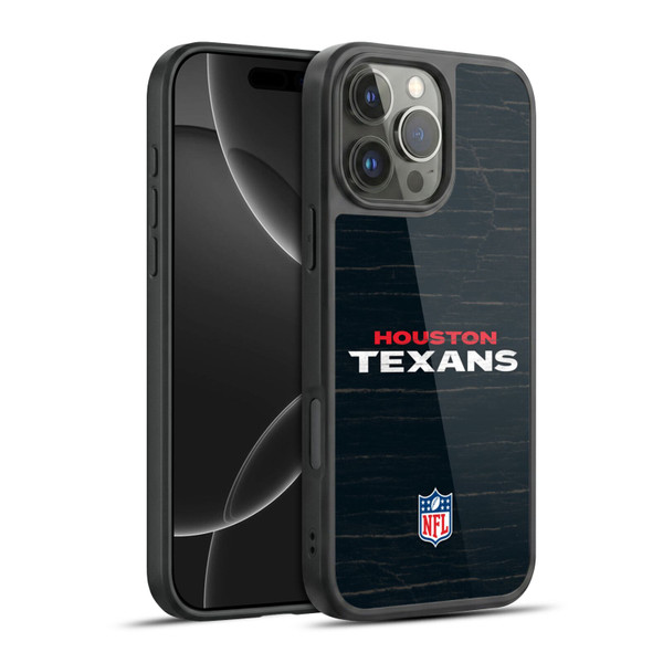 NFL Houston Texans Logo Distressed Look Gel Armour Case For Apple iPhone 16 Pro Max