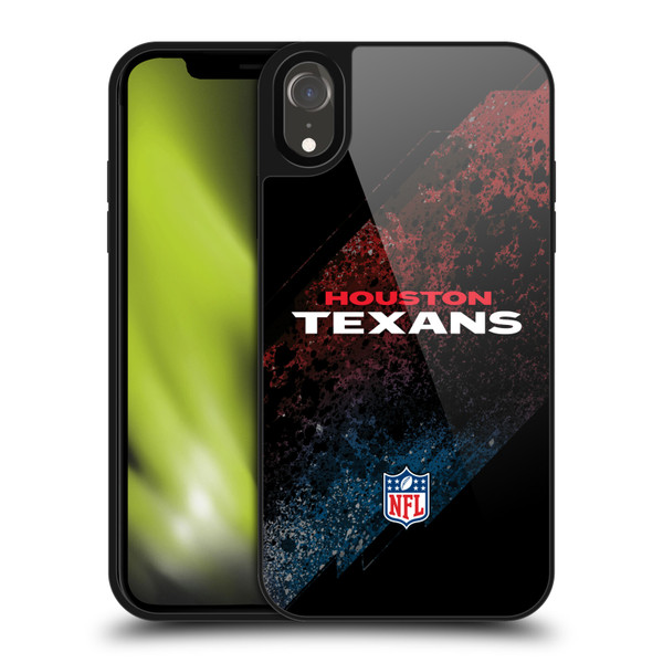 NFL Houston Texans Logo Blur Gel Armour Case For Apple iPhone XR