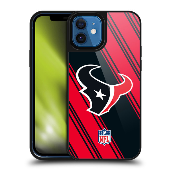 NFL Houston Texans Artwork Stripes Gel Armour Case For Apple iPhone 12 / iPhone 12 Pro