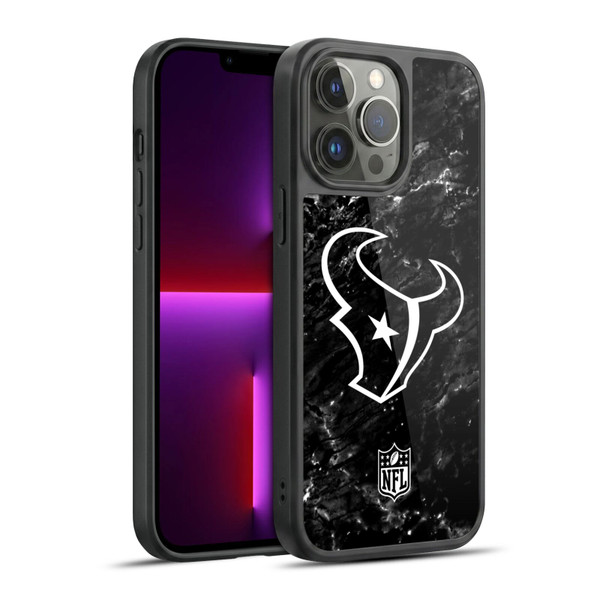 NFL Houston Texans Artwork Marble Gel Armour Case For Apple iPhone 13 Pro Max