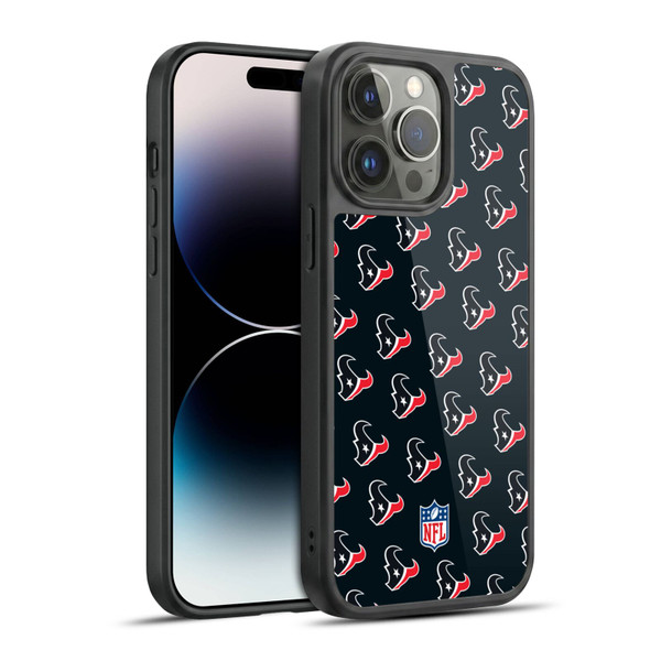 NFL Houston Texans Artwork Patterns Gel Armour Case For Apple iPhone 14 Pro Max