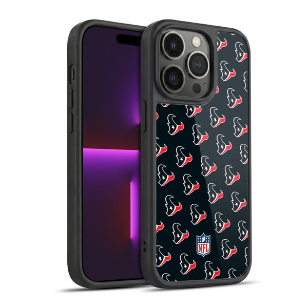 NFL Houston Texans Artwork Patterns Gel Armour Case For Apple iPhone 14 Pro