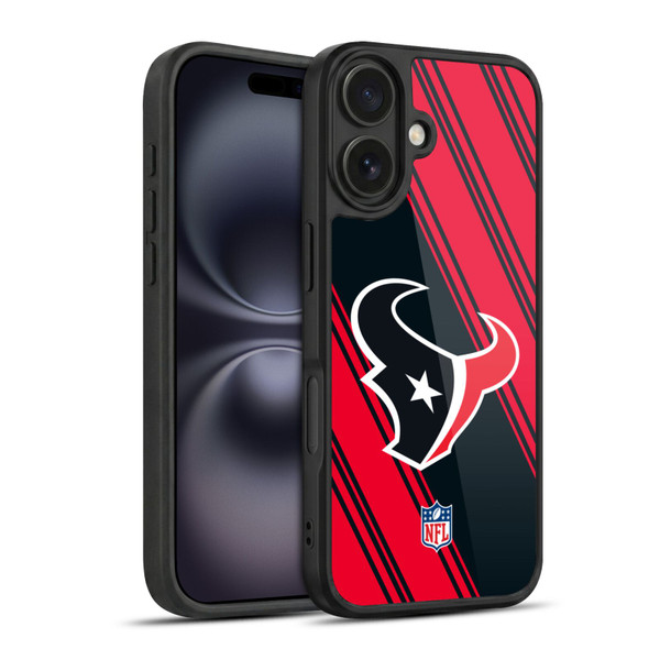 NFL Houston Texans Artwork Stripes Gel Armour Case For Apple iPhone 16