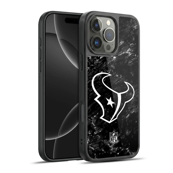 NFL Houston Texans Artwork Marble Gel Armour Case For Apple iPhone 16 Pro Max