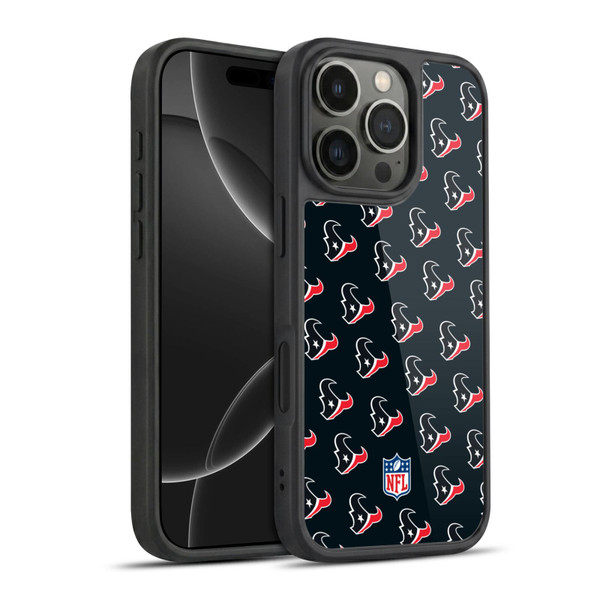 NFL Houston Texans Artwork Patterns Gel Armour Case For Apple iPhone 16 Pro