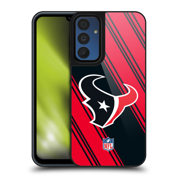 NFL Houston Texans Artwork Stripes Gel Armour Case For Samsung Galaxy A15