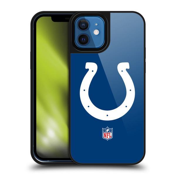 NFL Indianapolis Colts Logo Plain Gel Armour Case For Apple iPhone 12 / iPhone 12 Pro