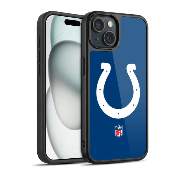 NFL Indianapolis Colts Logo Plain Gel Armour Case For Apple iPhone 15