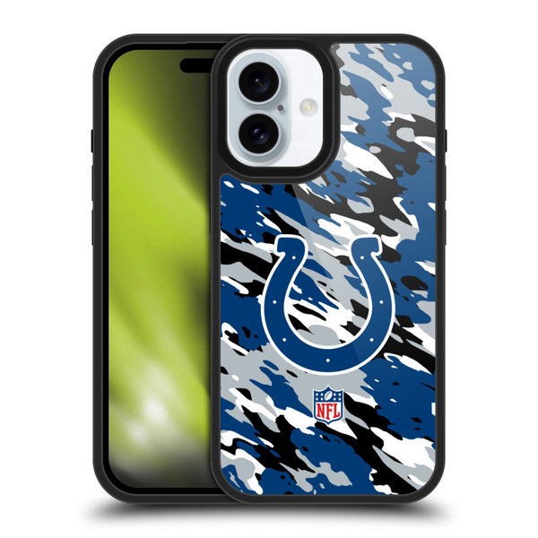 NFL Indianapolis Colts Logo Camou Gel Armour Case For Apple iPhone 16