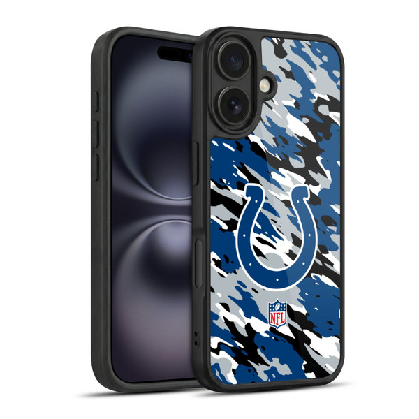 NFL Indianapolis Colts Logo Camou Gel Armour Case For Apple iPhone 16