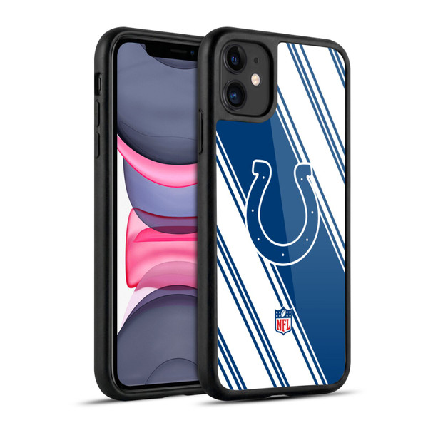 NFL Indianapolis Colts Artwork Stripes Gel Armour Case For Apple iPhone 11