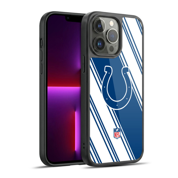 NFL Indianapolis Colts Artwork Stripes Gel Armour Case For Apple iPhone 13 Pro Max