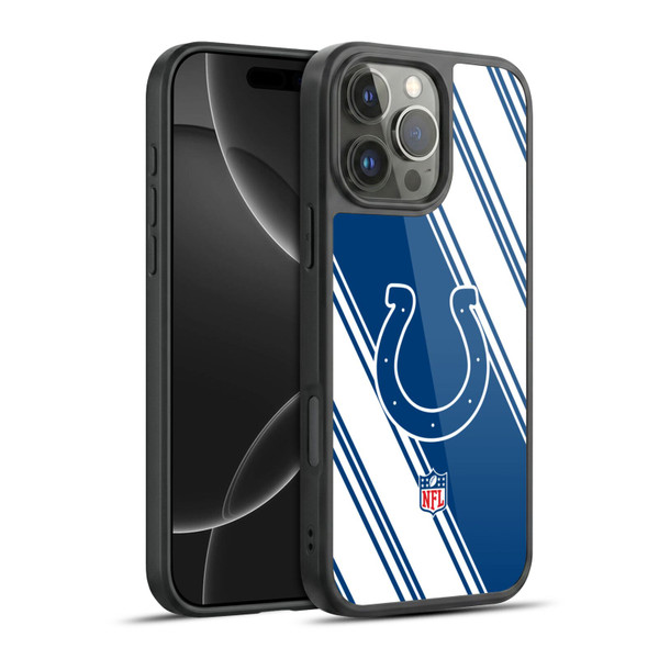 NFL Indianapolis Colts Artwork Stripes Gel Armour Case For Apple iPhone 16 Pro Max