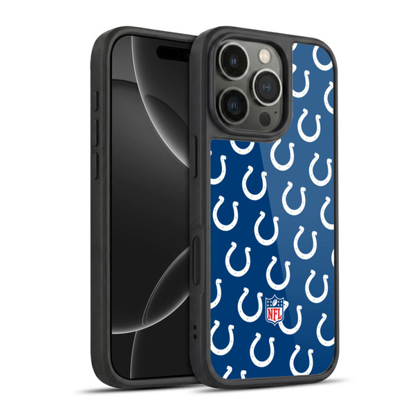 NFL Indianapolis Colts Artwork Patterns Gel Armour Case For Apple iPhone 16 Pro