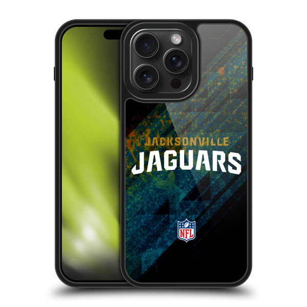 NFL Jacksonville Jaguars Logo Blur Gel Armour Case For Apple iPhone 15 Pro Max
