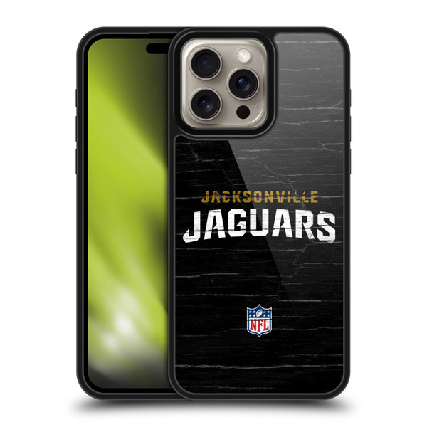 NFL Jacksonville Jaguars Logo Distressed Look Gel Armour Case For Apple iPhone 16 Pro Max