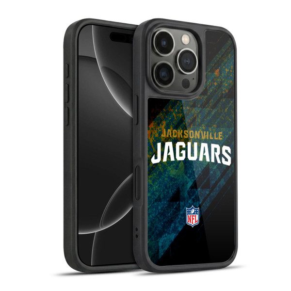 NFL Jacksonville Jaguars Logo Blur Gel Armour Case For Apple iPhone 16 Pro
