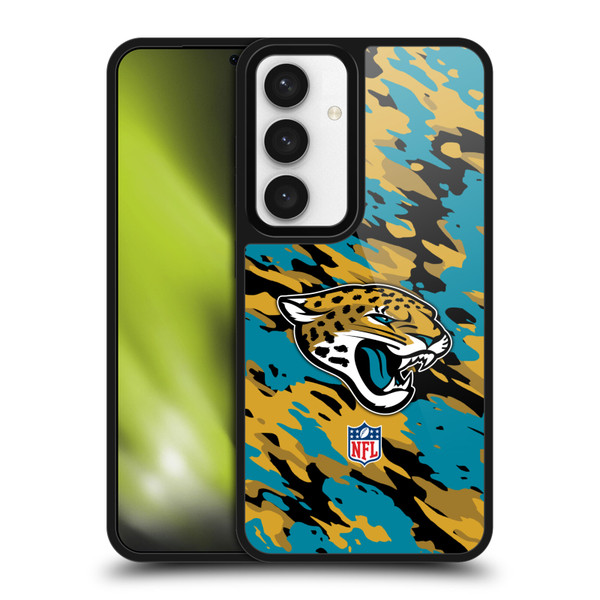 NFL Jacksonville Jaguars Logo Camou Gel Armour Case For Samsung Galaxy S24 5G