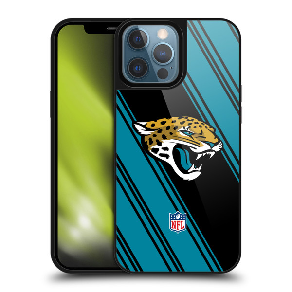 NFL Jacksonville Jaguars Artwork Stripes Gel Armour Case For Apple iPhone 13 Pro Max