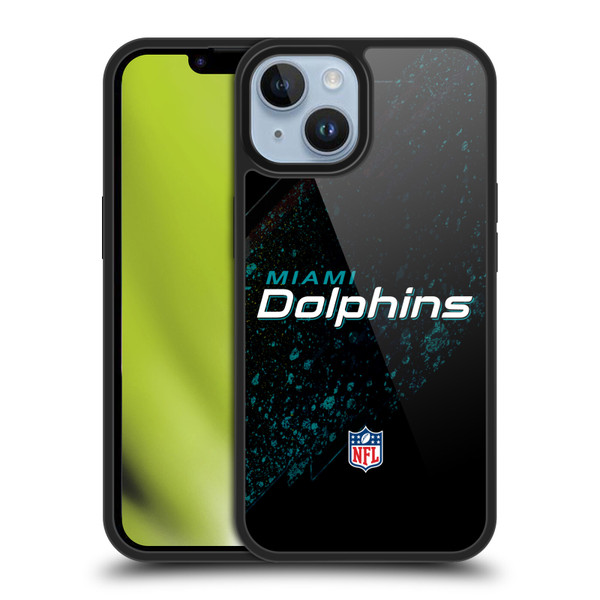NFL Miami Dolphins Logo Blur Gel Armour Case For Apple iPhone 14